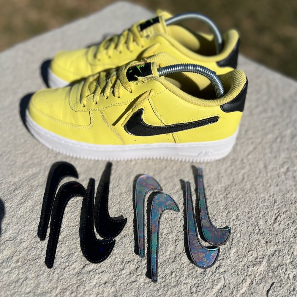 Nike Air Force 1 Low LV8 - Yellow Pulse (GS) - Womens 8.5 - Picture 6 of 7